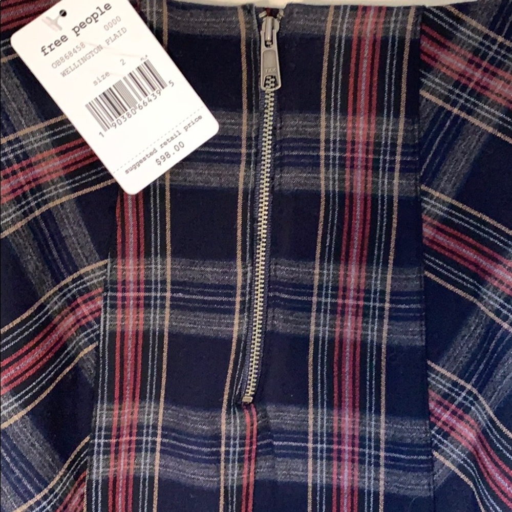FREE PEOPLE ‘See You Glow’ Plaid Skirt Size 2 - Picture 6 of 8